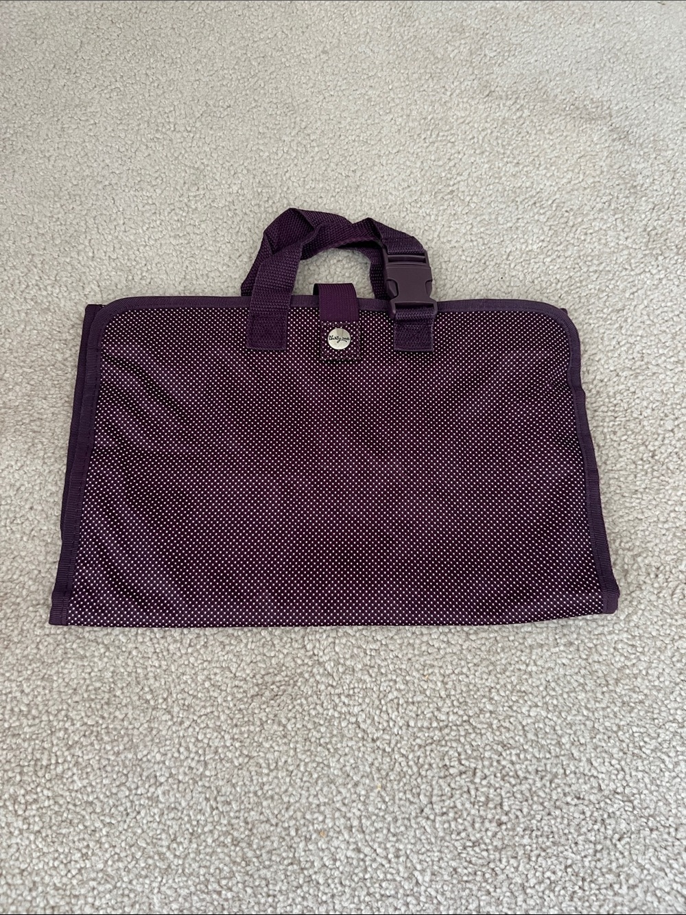 thirty-one Purple Dotted Jewelry organizer with Top Handles